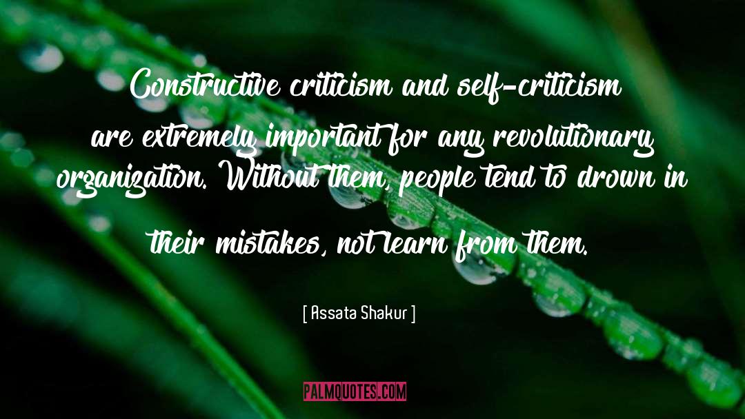 Constructive Criticism quotes by Assata Shakur