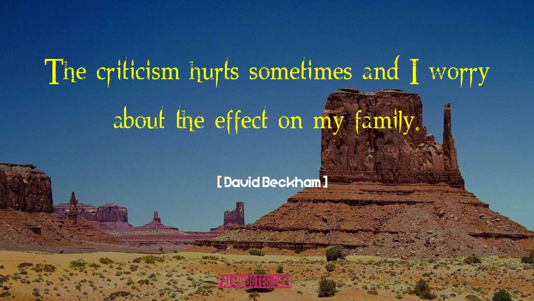 Constructive Criticism quotes by David Beckham