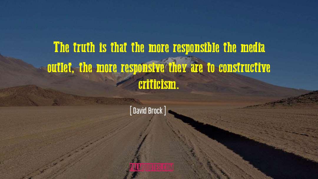 Constructive Criticism quotes by David Brock