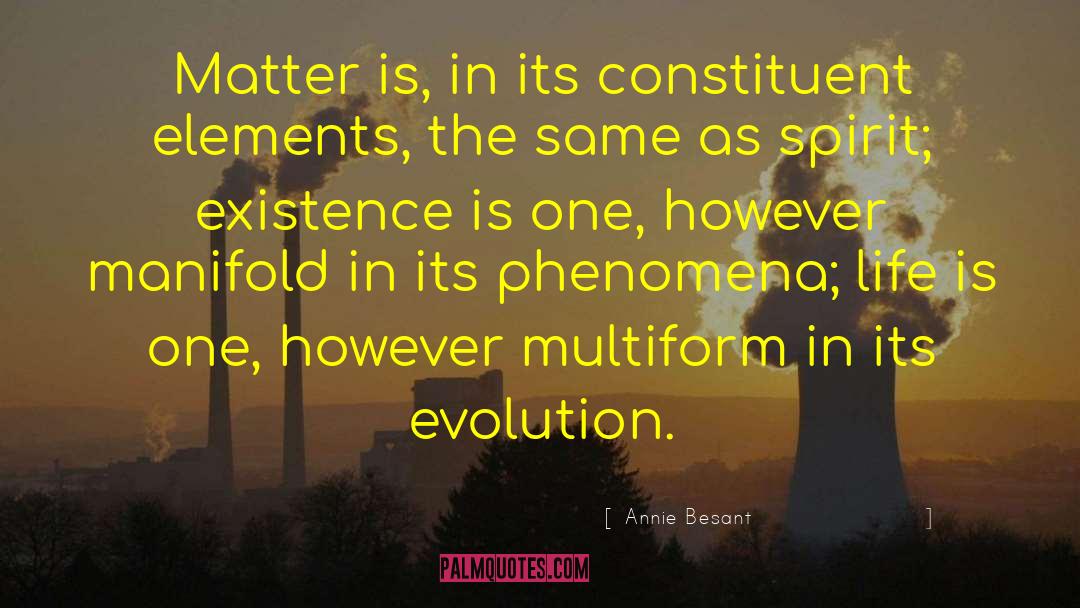 Constructive Evolution quotes by Annie Besant