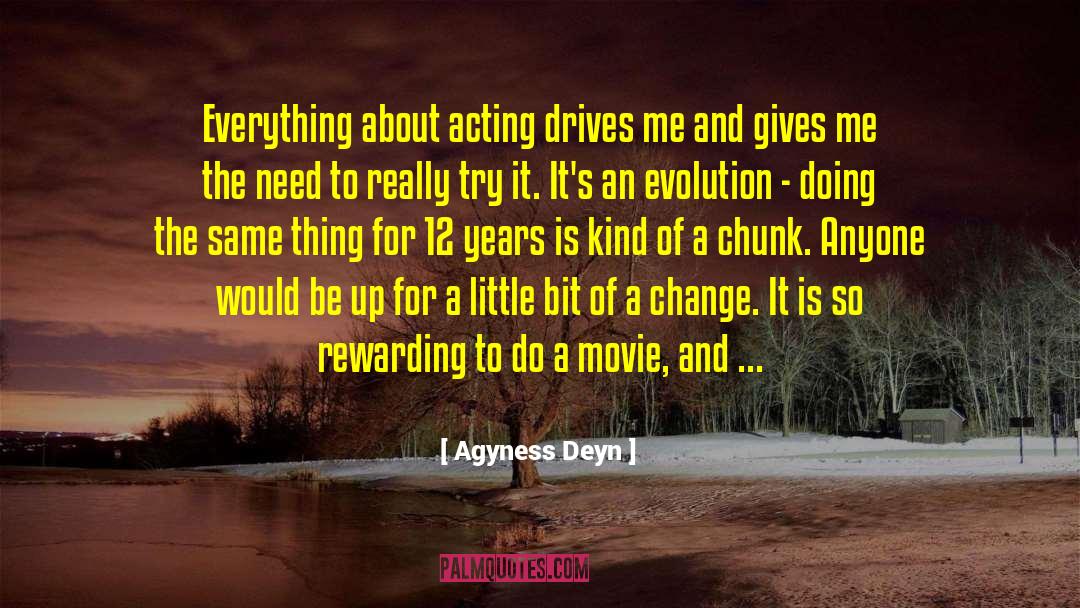 Constructive Evolution quotes by Agyness Deyn