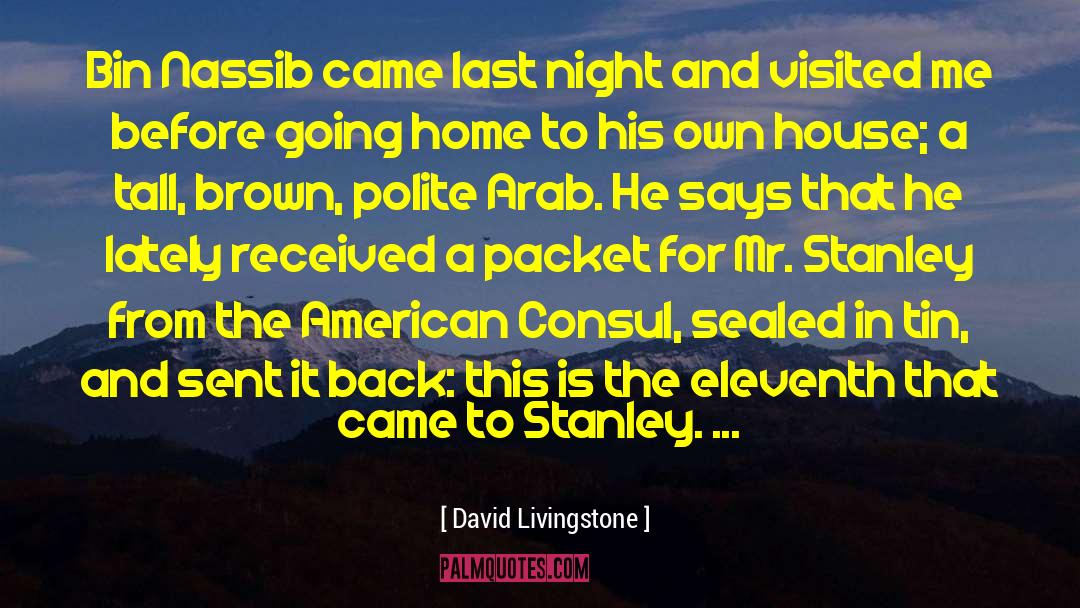 Consul quotes by David Livingstone