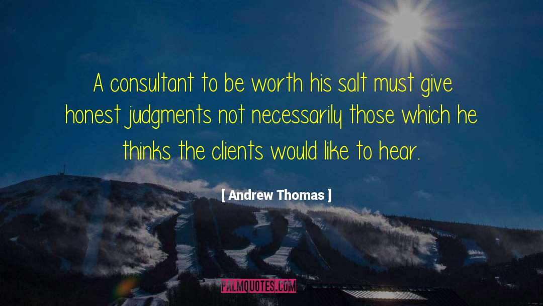 Consultant quotes by Andrew Thomas