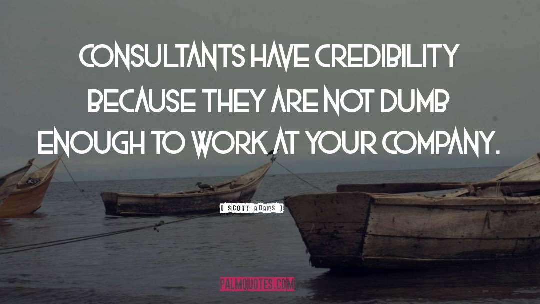 Consultants quotes by Scott Adams