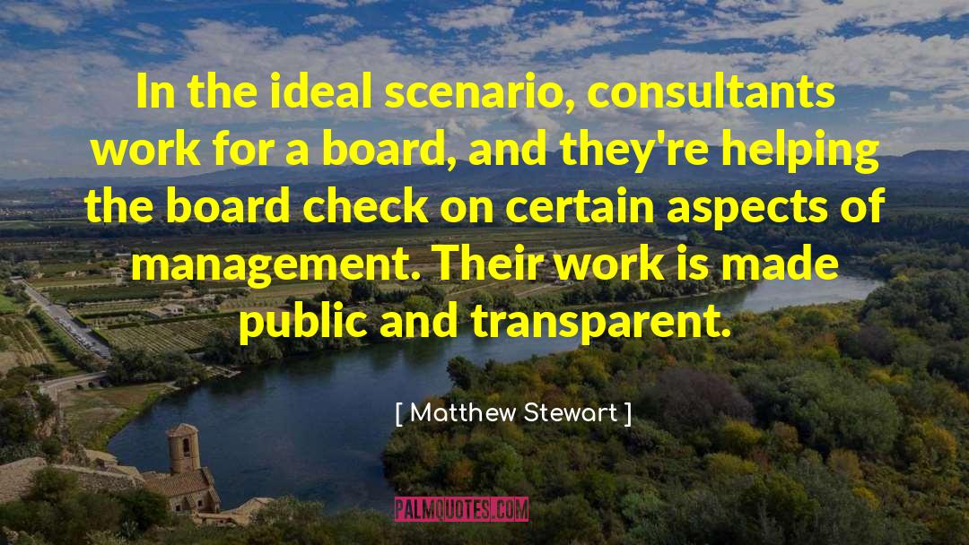 Consultants quotes by Matthew Stewart