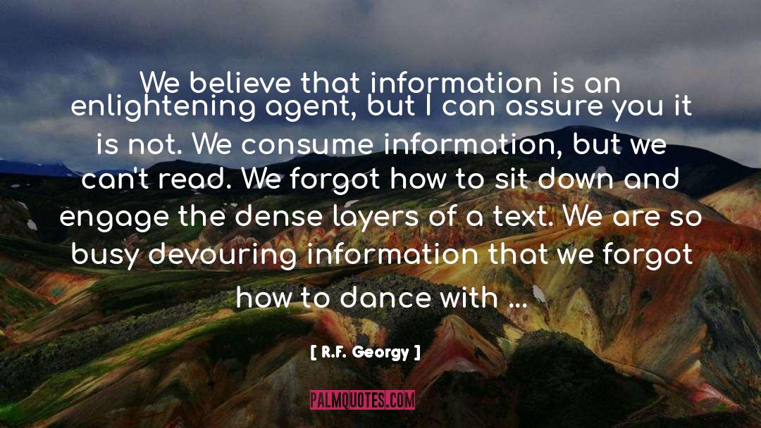 Consume quotes by R.F. Georgy