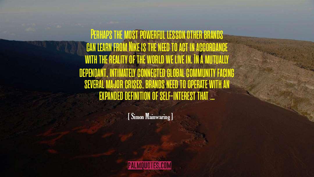 Consumer Brands quotes by Simon Mainwaring