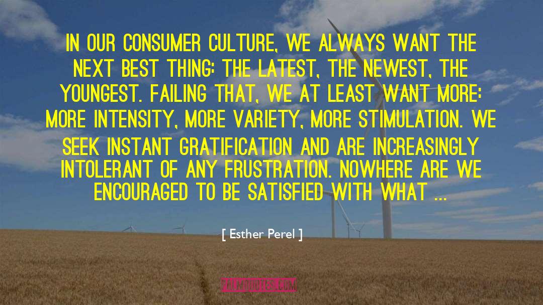 Consumer Culture quotes by Esther Perel