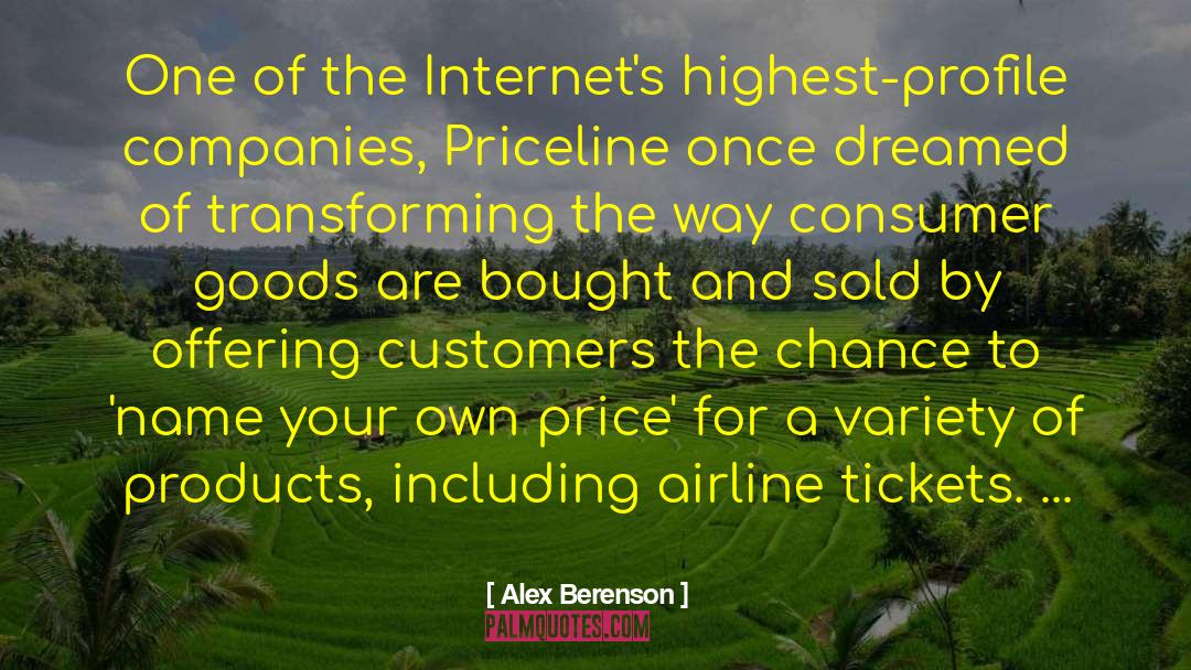 Consumer Goods quotes by Alex Berenson
