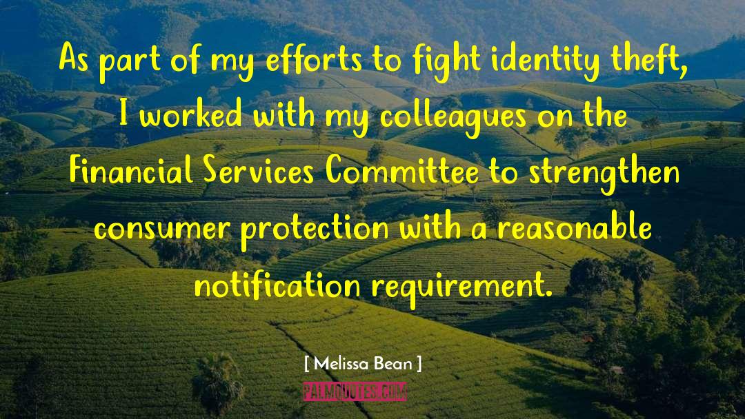 Consumer Protection quotes by Melissa Bean