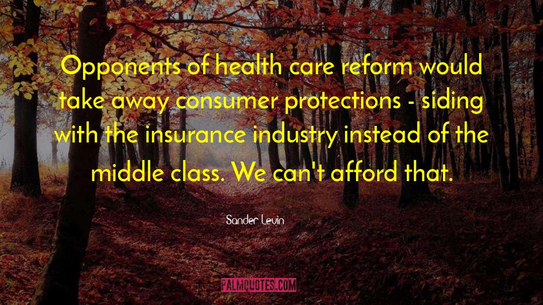 Consumer Protections quotes by Sander Levin