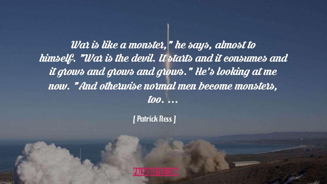 Consumes quotes by Patrick Ness