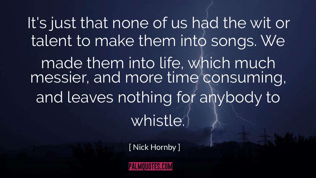 Consuming quotes by Nick Hornby