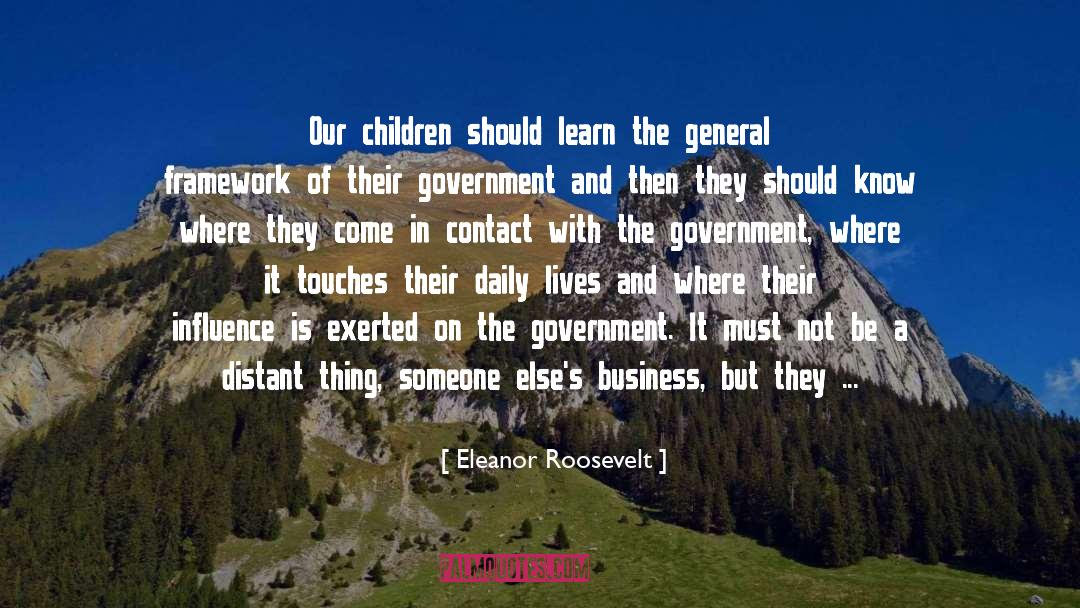 Contact quotes by Eleanor Roosevelt