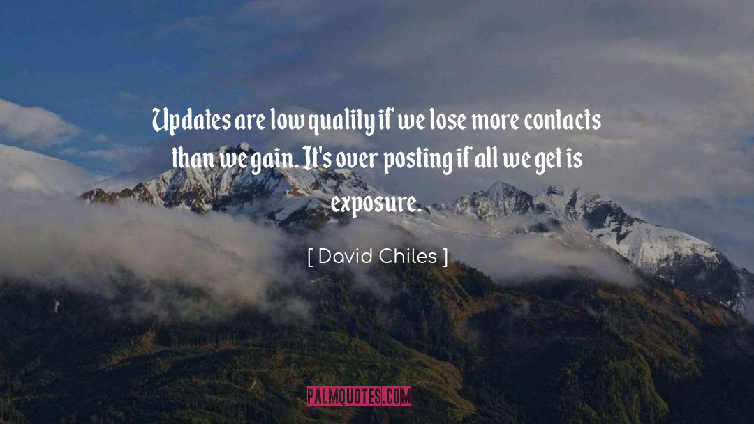 Contacts quotes by David Chiles