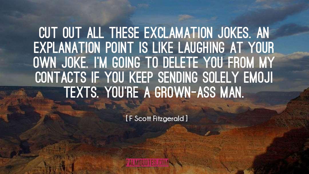 Contacts quotes by F Scott Fitzgerald