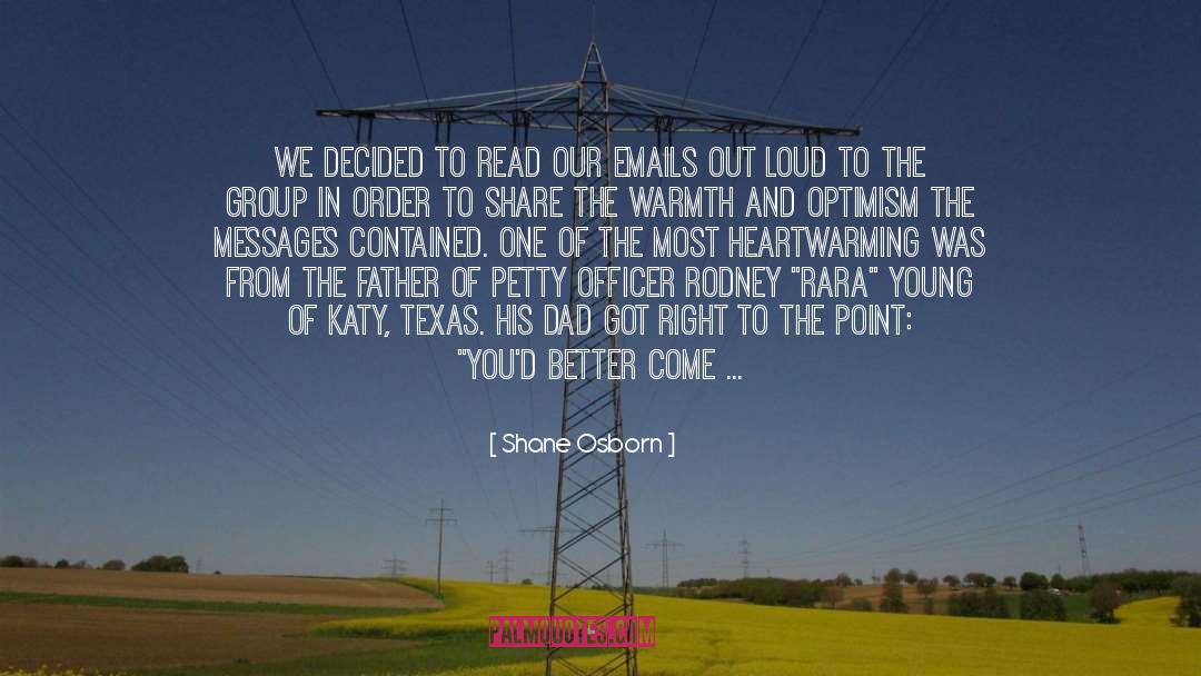 Contained quotes by Shane Osborn