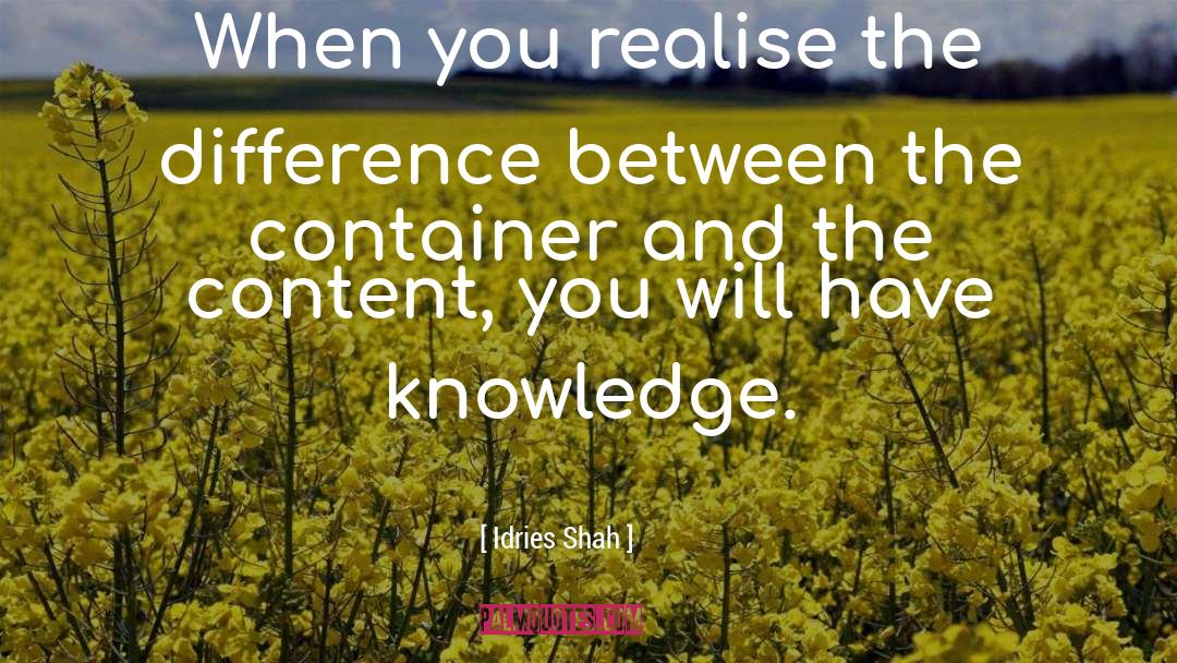 Container quotes by Idries Shah