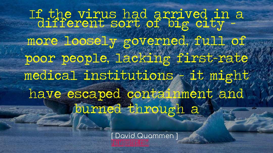 Containment quotes by David Quammen