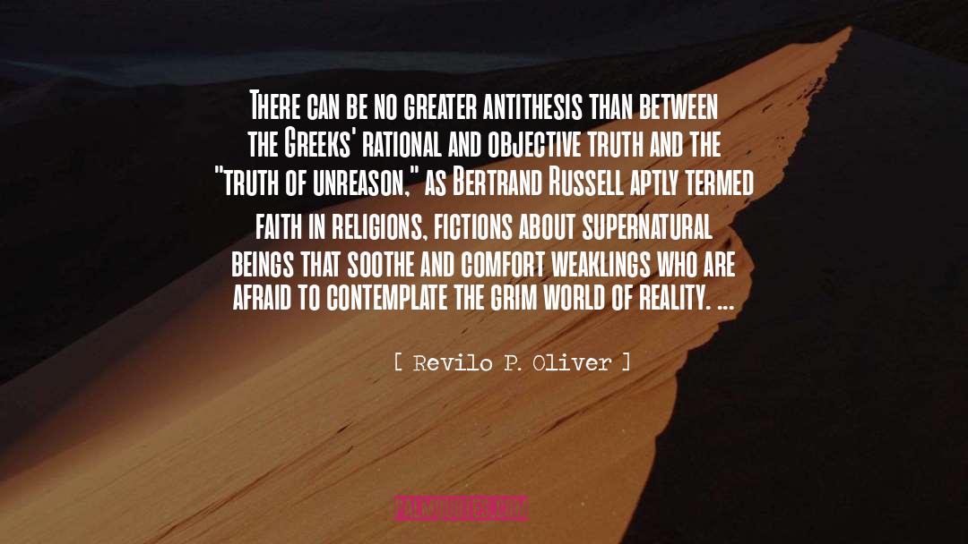 Contemplate quotes by Revilo P. Oliver