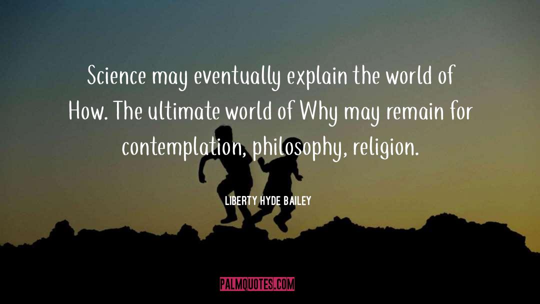 Contemplation quotes by Liberty Hyde Bailey