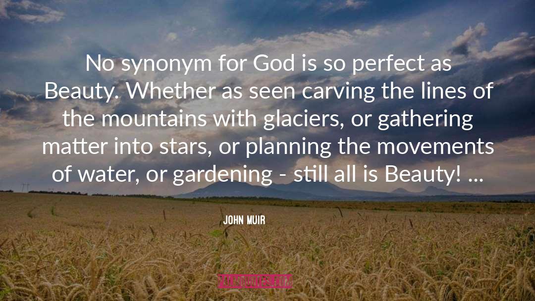 Contemporarily Synonym quotes by John Muir