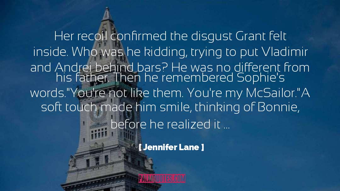 Contemporary Romantic Suspense quotes by Jennifer Lane