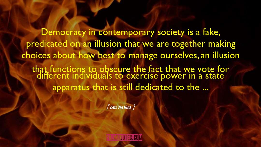 Contemporary Society quotes by Ian Parker