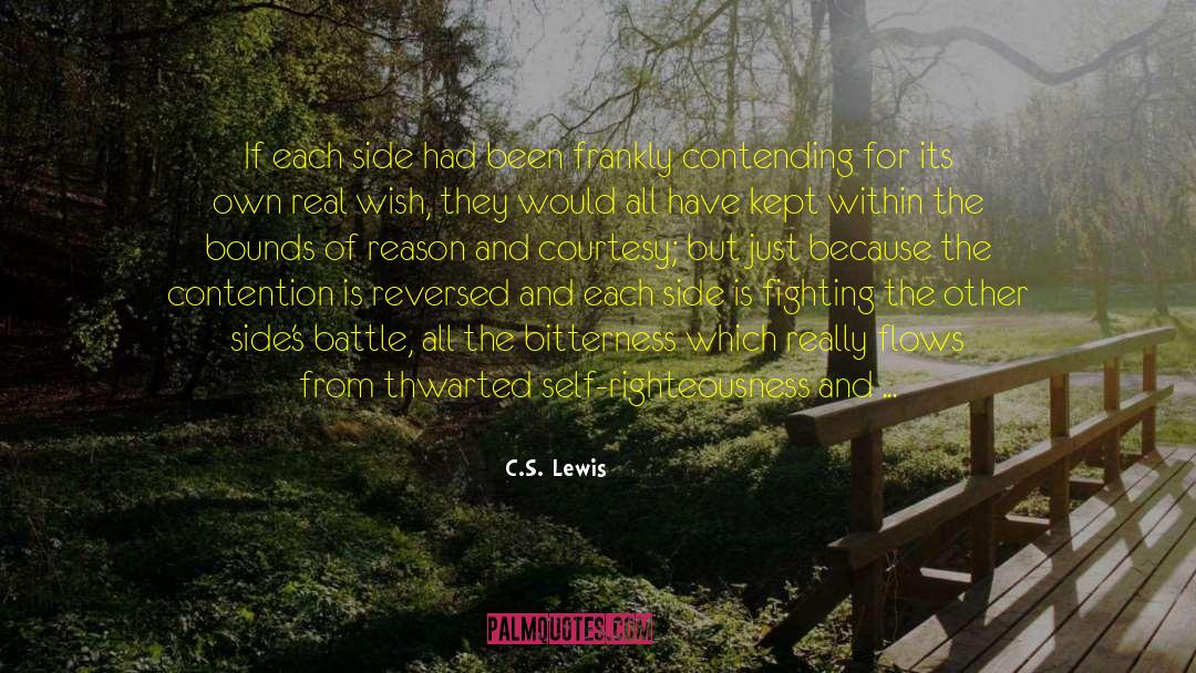 Contending quotes by C.S. Lewis