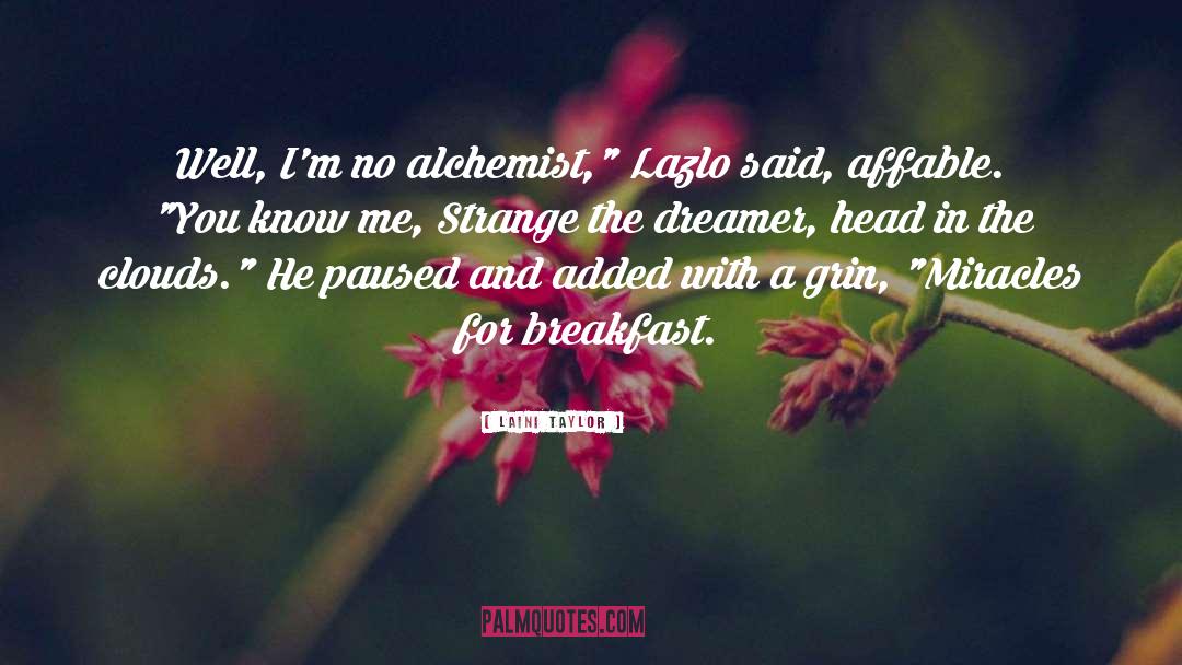 Contenial Breakfast quotes by Laini Taylor
