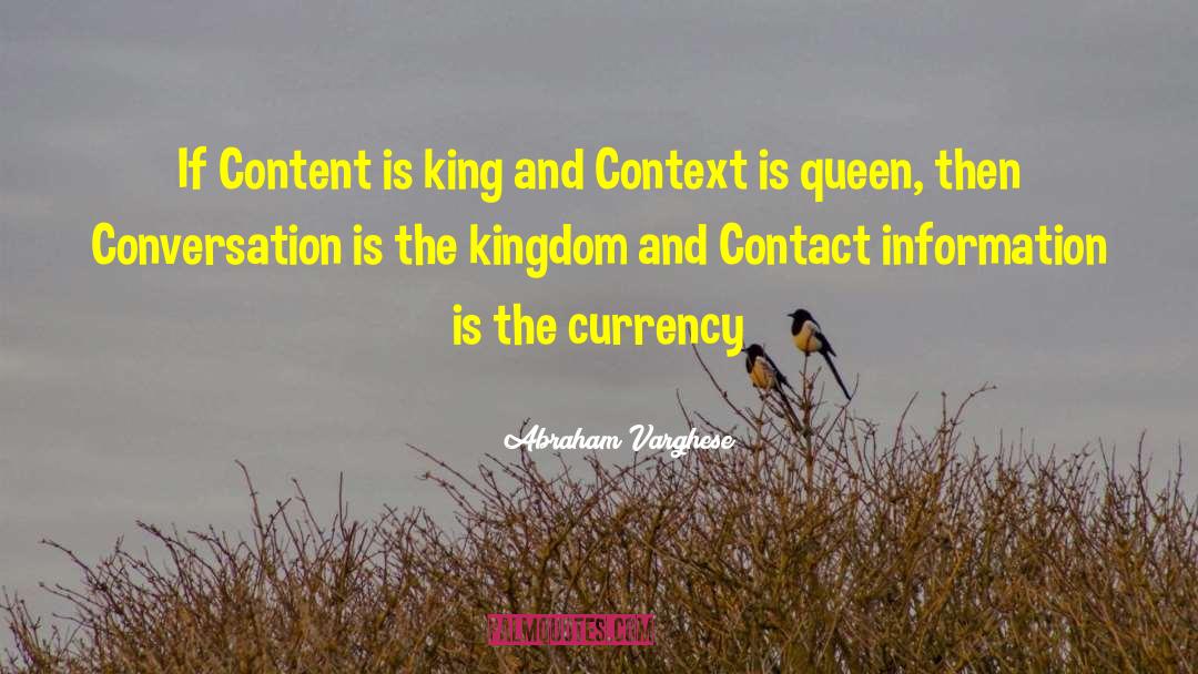 Content Marketing quotes by Abraham Varghese