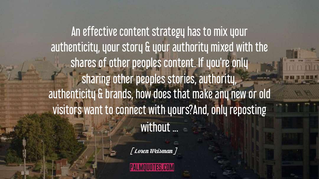 Content Strategy quotes by Loren Weisman