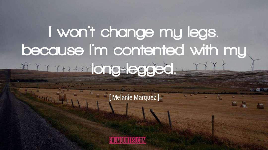 Contented quotes by Melanie Marquez