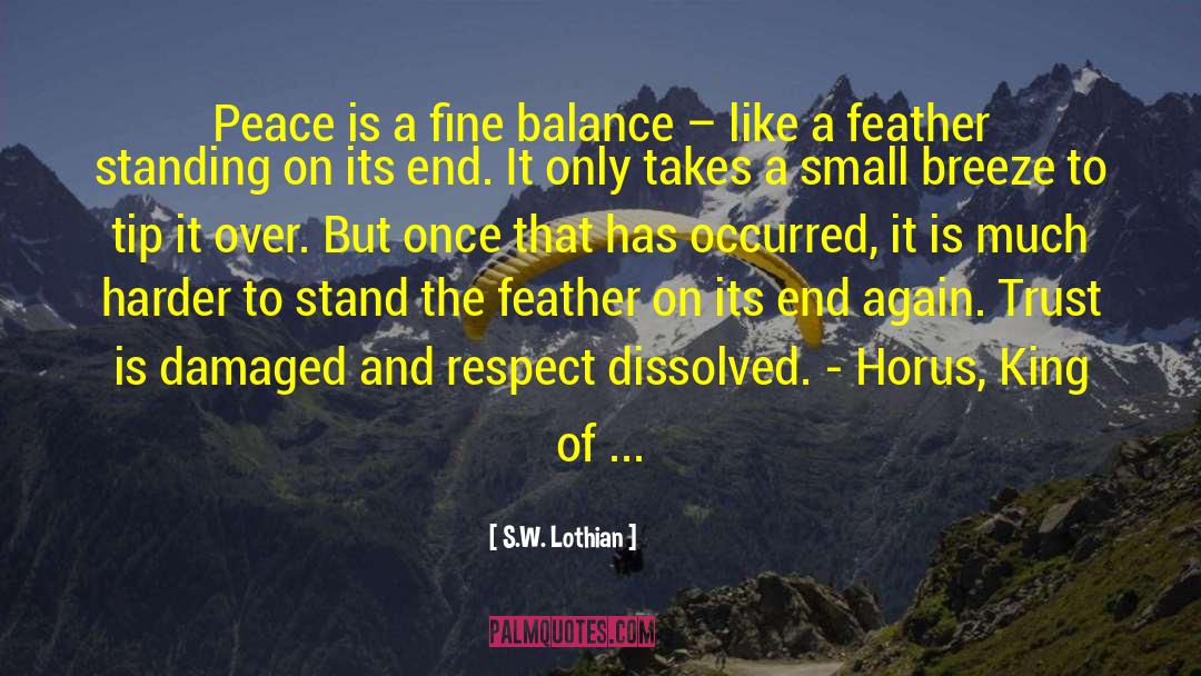 Contentment And Peace quotes by S.W. Lothian