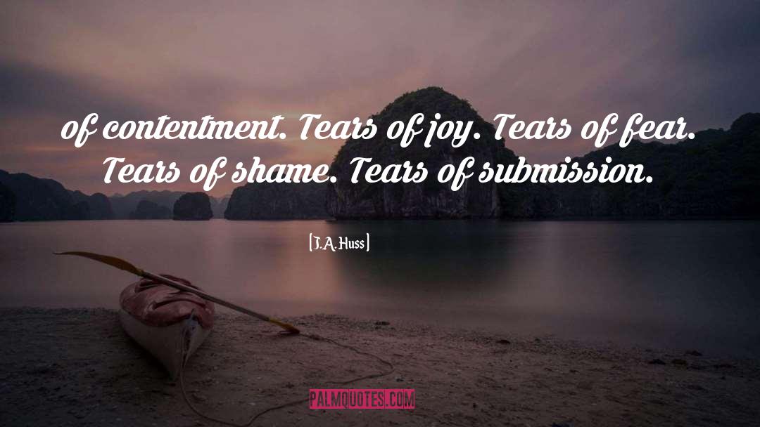 Contentment quotes by J.A. Huss