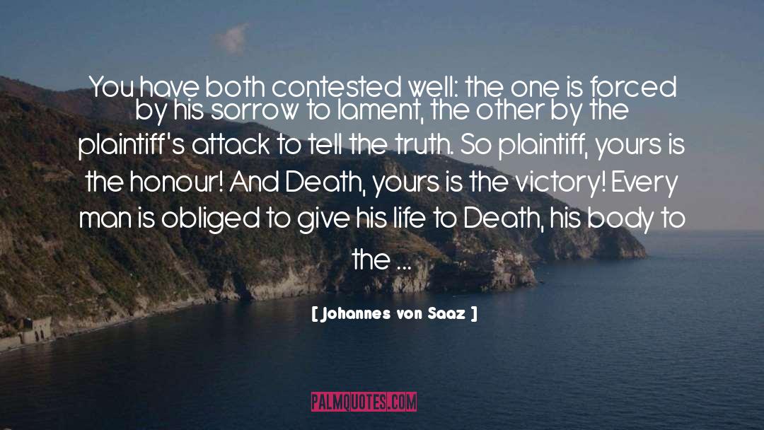 Contested quotes by Johannes Von Saaz