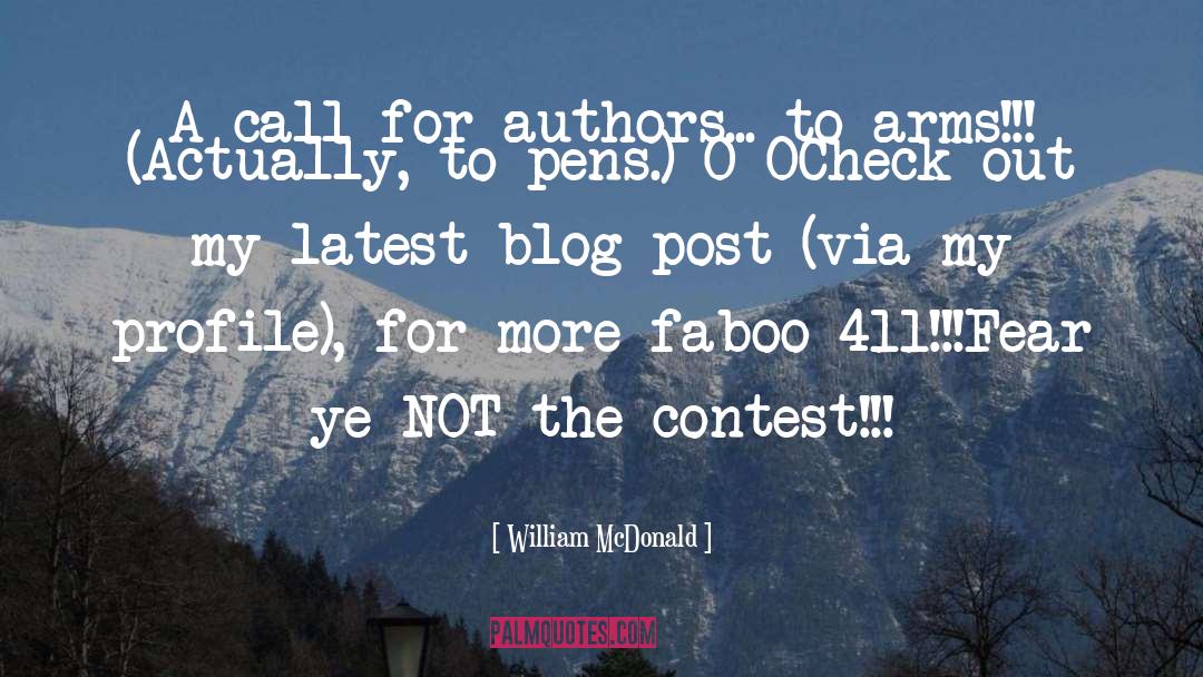 Contests quotes by William McDonald