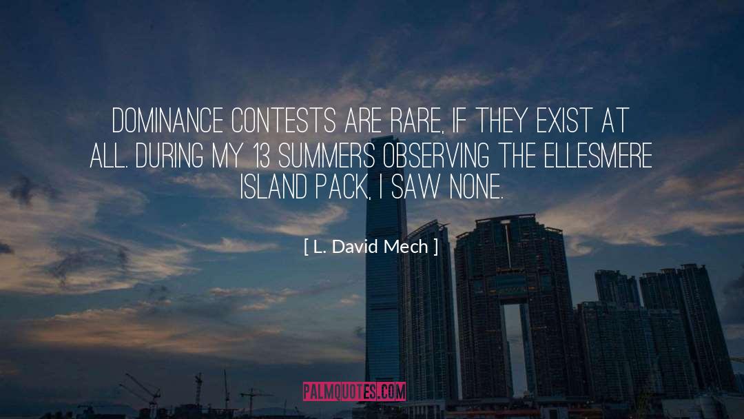 Contests quotes by L. David Mech