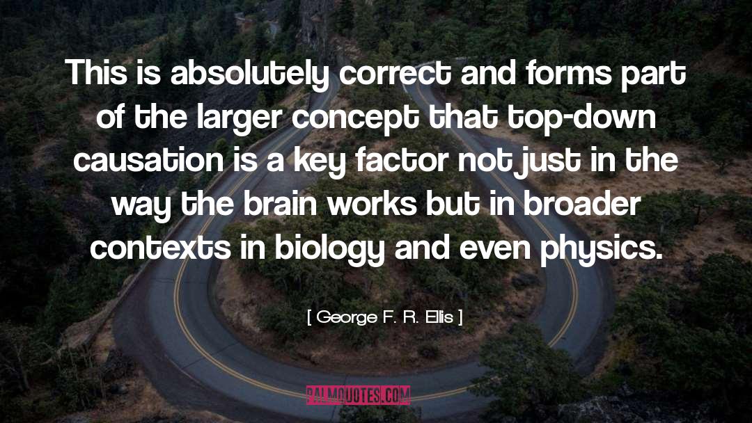 Contexts quotes by George F. R. Ellis