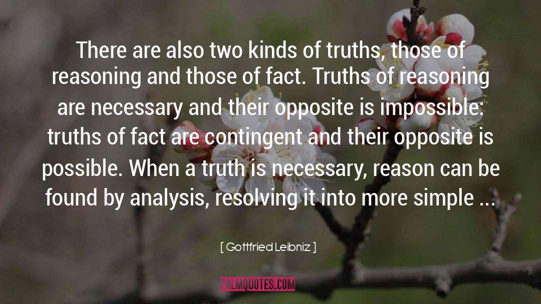 Contingent quotes by Gottfried Leibniz
