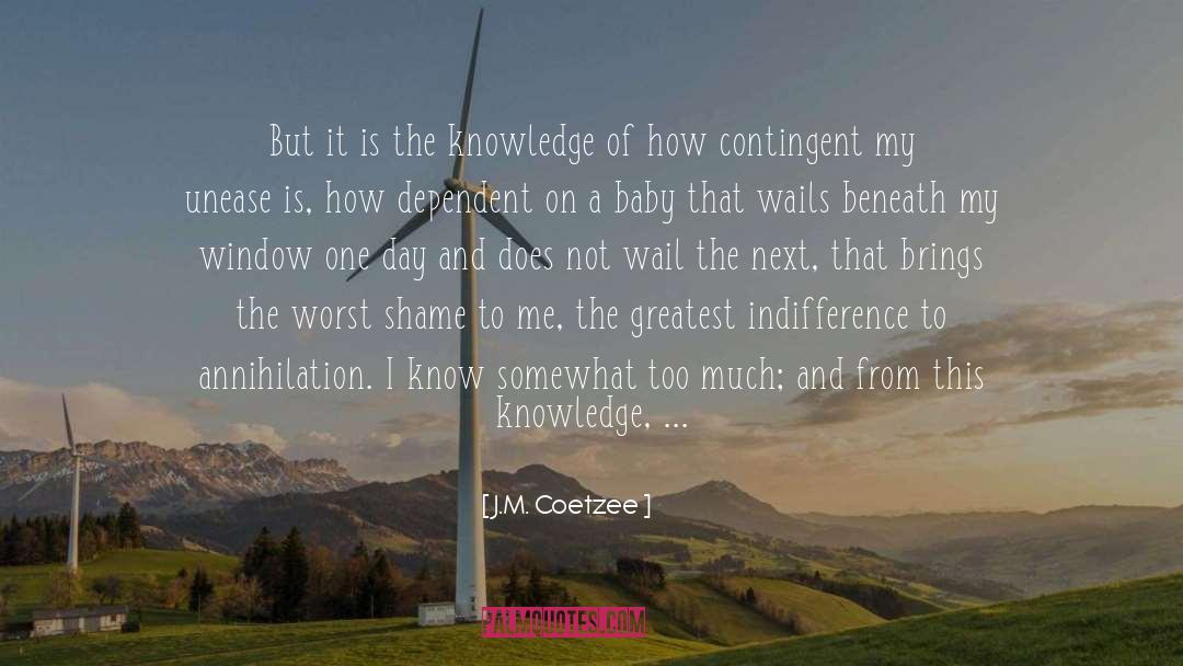 Contingent quotes by J.M. Coetzee