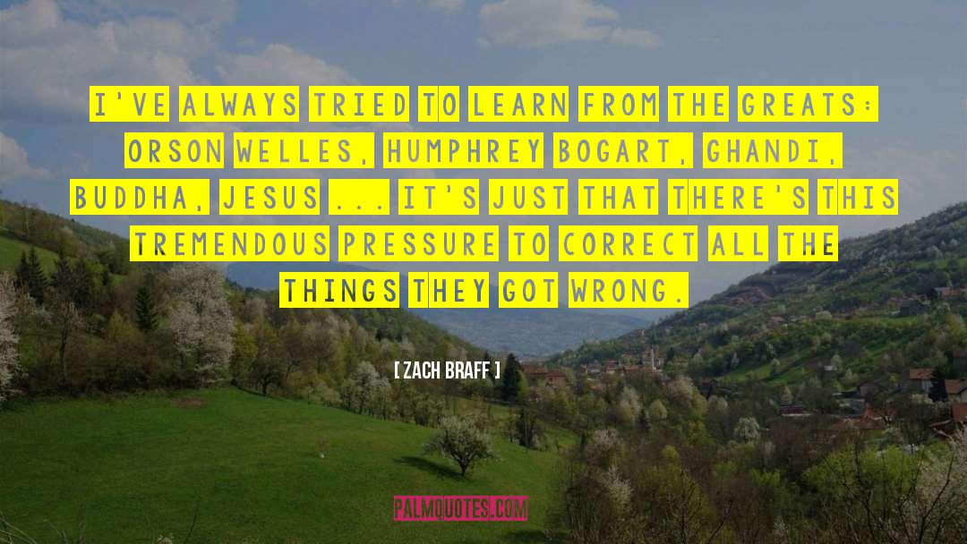 Continually Learn quotes by Zach Braff