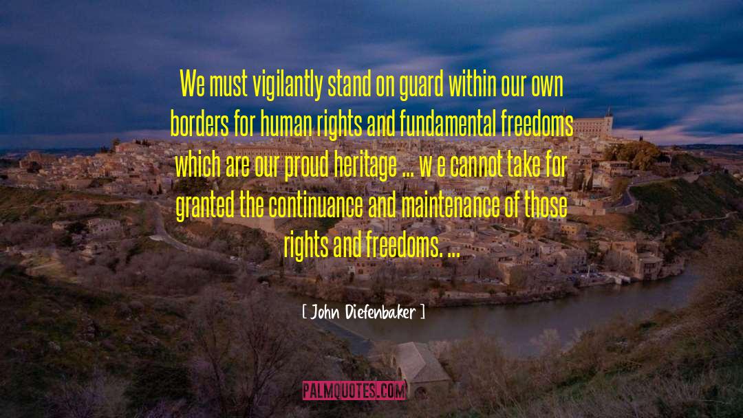 Continuance quotes by John Diefenbaker