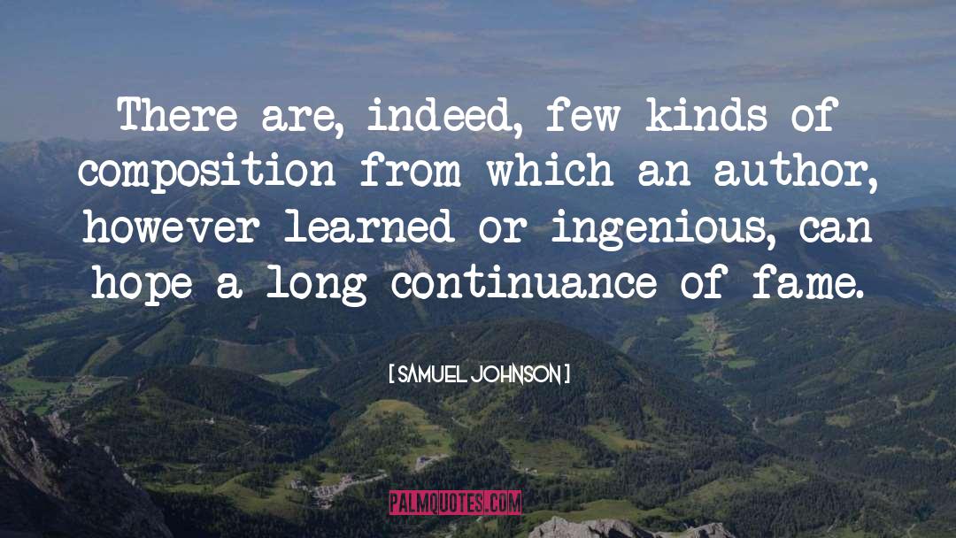 Continuance quotes by Samuel Johnson