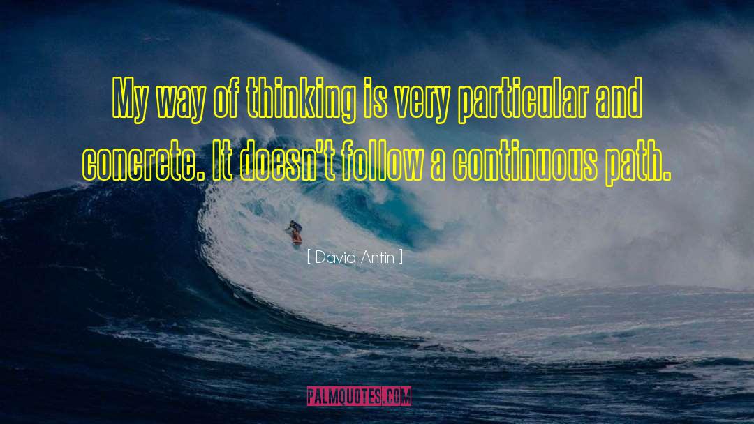 Continuous Motion quotes by David Antin