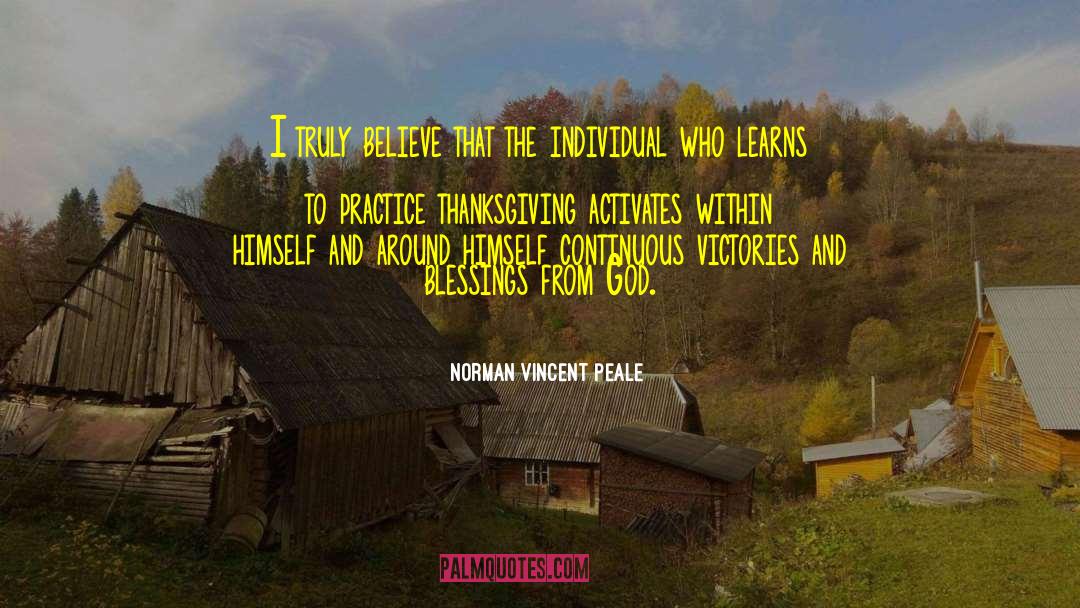 Continuous quotes by Norman Vincent Peale