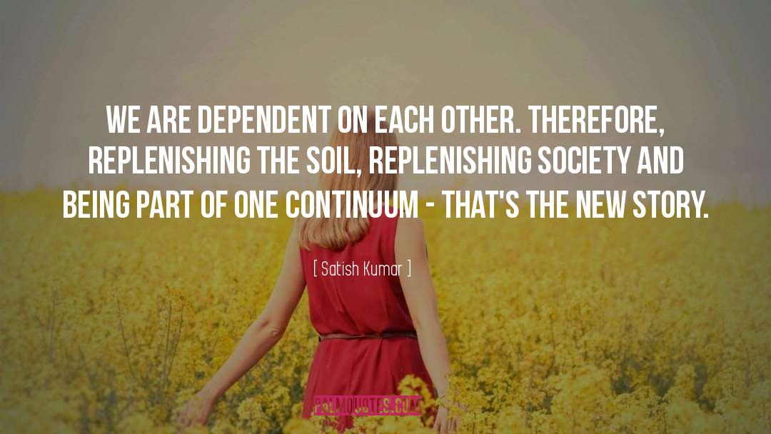 Continuum quotes by Satish Kumar