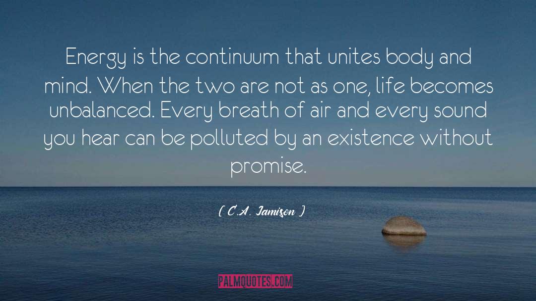 Continuum quotes by C.A. Jamison