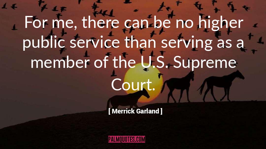 Contract For Service quotes by Merrick Garland