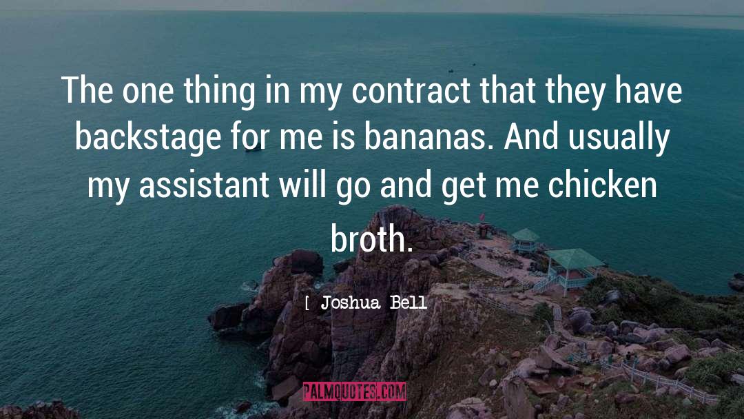 Contract quotes by Joshua Bell